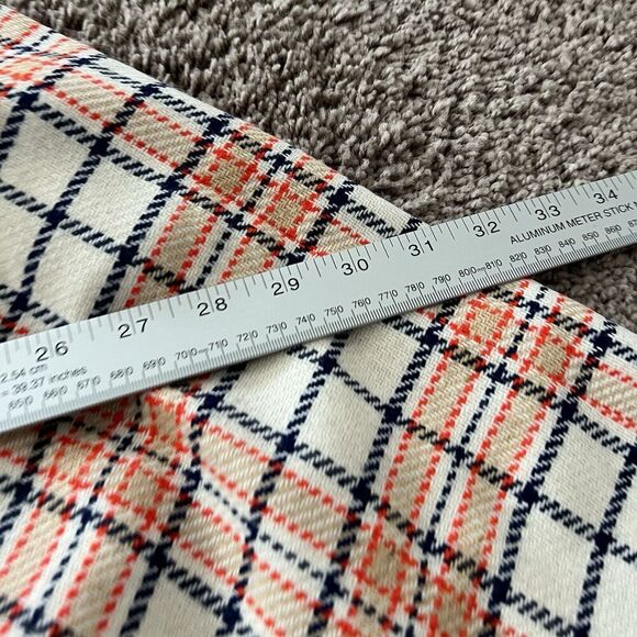 Queen of Capes Country Place Cape Jacket Women Tweed Vintage Cream Plaid Mod 60s - Picture 13 of 16